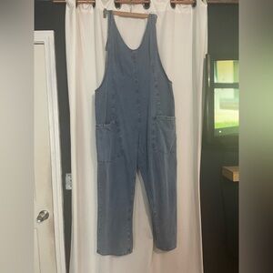 Women's Blue Denim Overalls